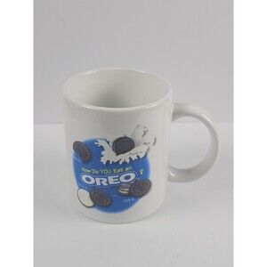 OREO Houston Harvest Vintage Cookie “How Do You Eat An Oreo” Coffee Mug Nabisco